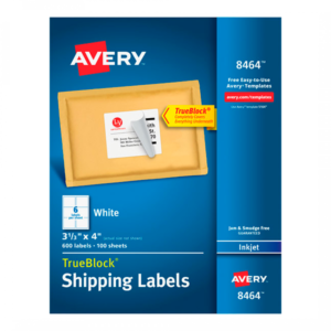 Etiquetas de envío de inyección de tinta blancas Avery® con TrueBlock ™