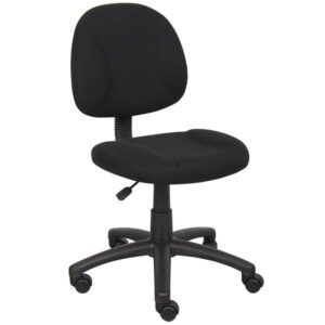 Silla de oficina Boss Perfect Posture Deluxe sin brazos, azul