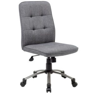 Silla de oficina moderna gris pizarra Boss B330PM-SG