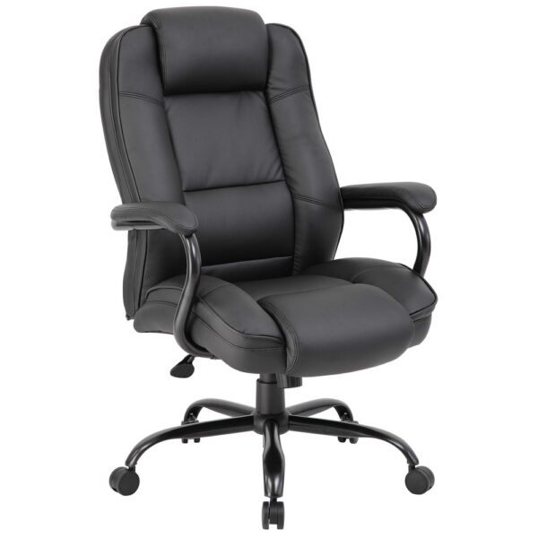 Silla ejecutiva Boss B992-BK Black LeatherPlus Heavy Duty