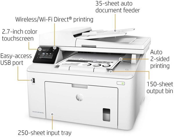 Impresora láser todo en uno inalámbrica HP LaserJet Pro M227fdw (G3Q75A)