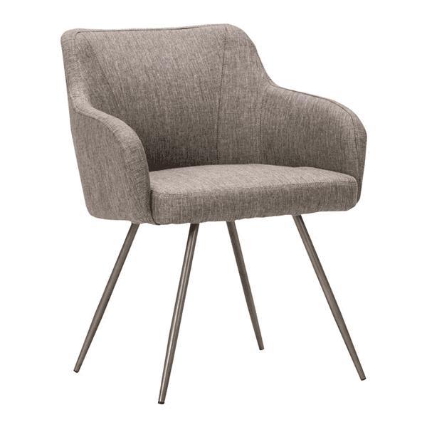 Alera Silla de invitado de tweed gris Captain Series