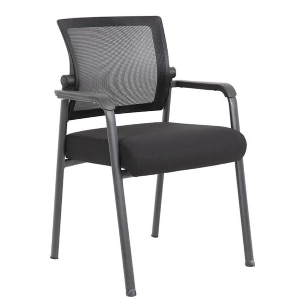 Silla para invitados de malla B6889-BK, negra