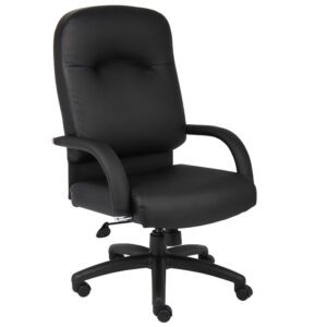 Boss B7401 Silla negra con respaldo alto Caressoft