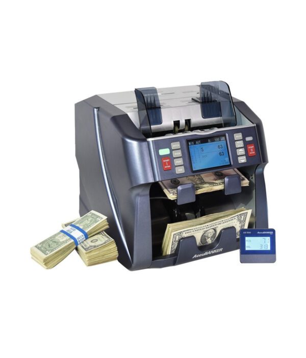 Accubanker AB7800 Valorizadora de Billetes Mixtos Doble Bolsillo Doble Usuario